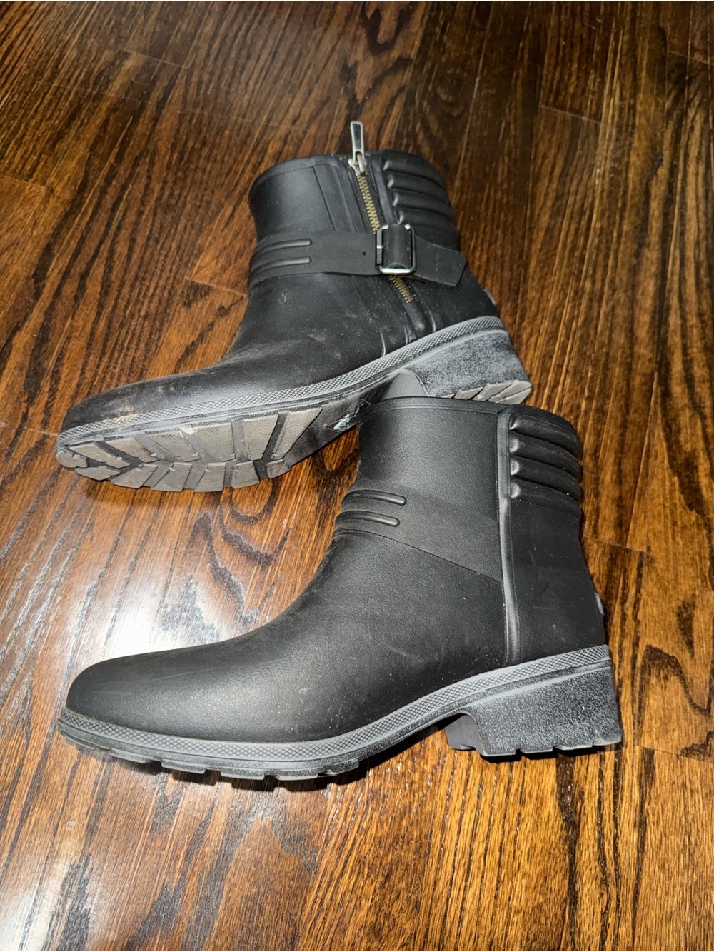 Sperry Black Short Ankle Rain Booties - Picture 3 of 6